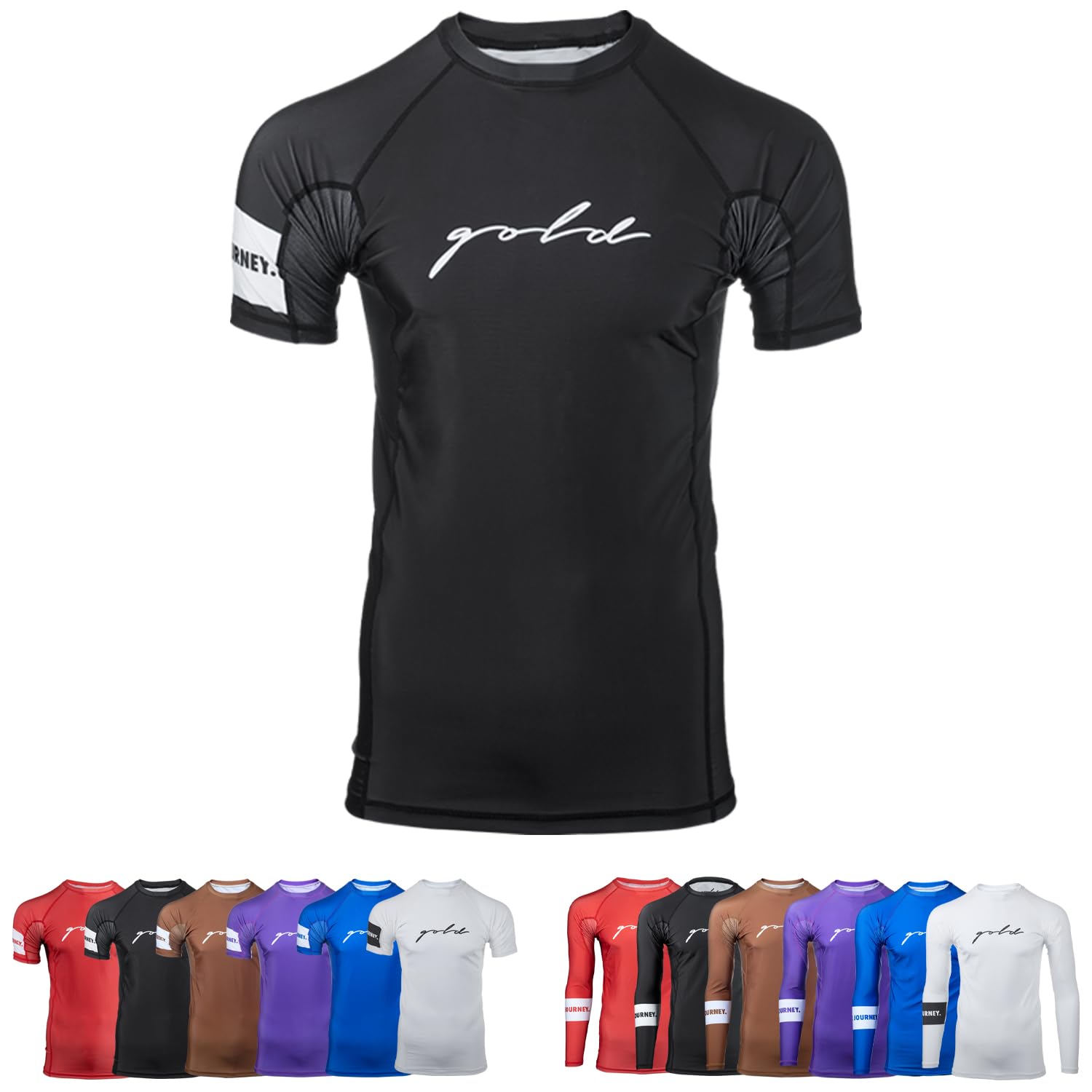 Amazon.co.jp: Gold BJJ Foundation ランクラッシュガード - No-Gi and